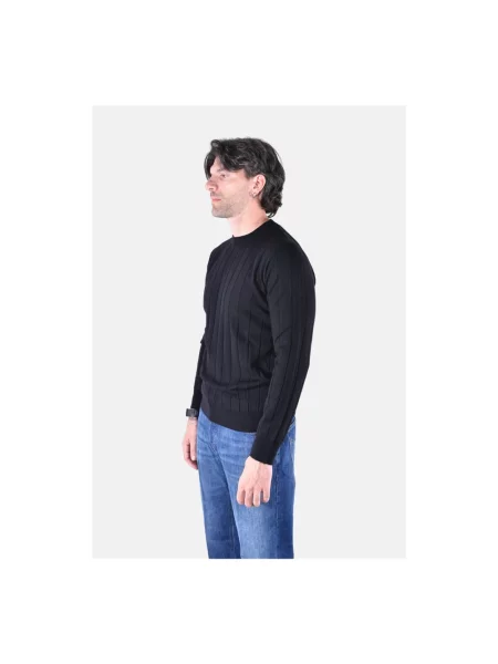 Sweter Kangra wełniany czarny