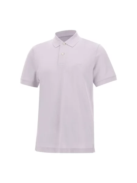 Koszulka polo Boss fioletowa