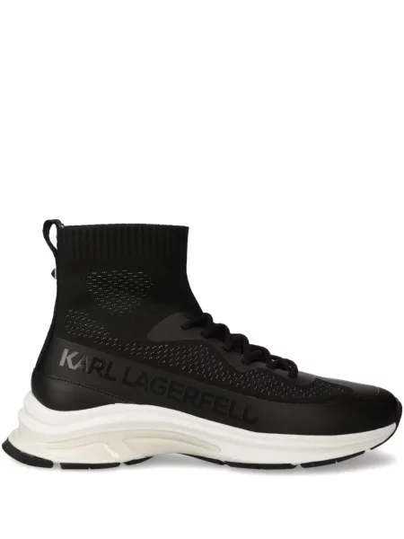 Sneakerși Karl Lagerfeld din piele negru