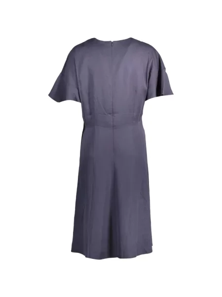 Rochie midi Gant în linie A albastru