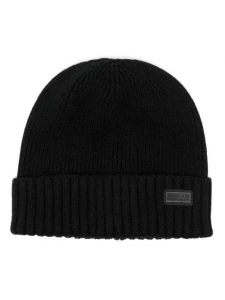Căciulă Barbour International tricotate negru