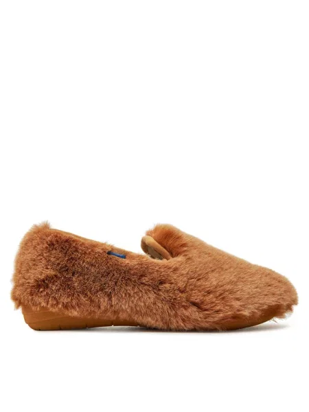 Kapcie Scholl brązowe