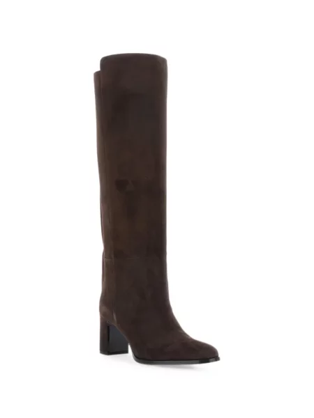 Cizme Jimmy Choo din piele de căprioară maro