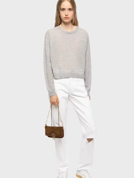 Замшевий клатч Zadig&voltaire коричневий