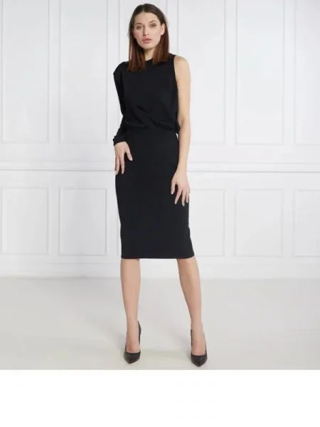 Karl Lagerfeld Rochie asymmetric negru