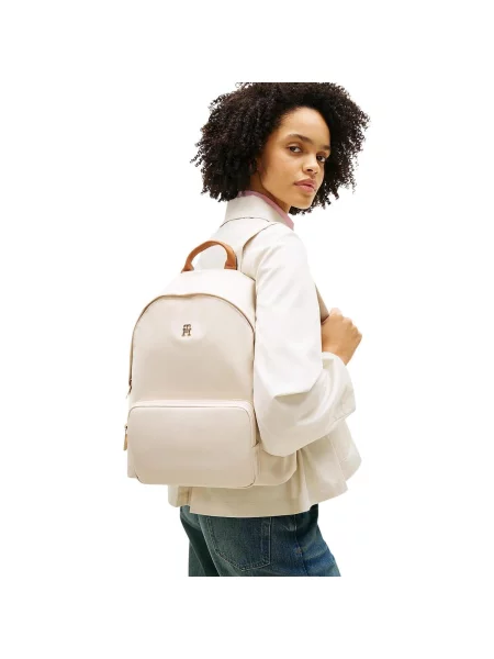 Rucsac Tommy Hilfiger Popette Dome Backpack Écru bej