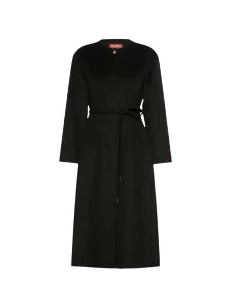 Cu centură palton Max Mara negru