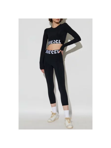 Bluza Diesel z nadrukiem czarna