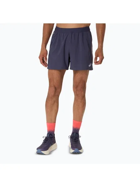 Pantaloni scurți de alergare pentru bărbați ASICS Road indigo fog/lavender grey gri