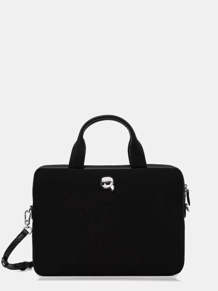 Karl Lagerfeld Geantă laptop / alb negru