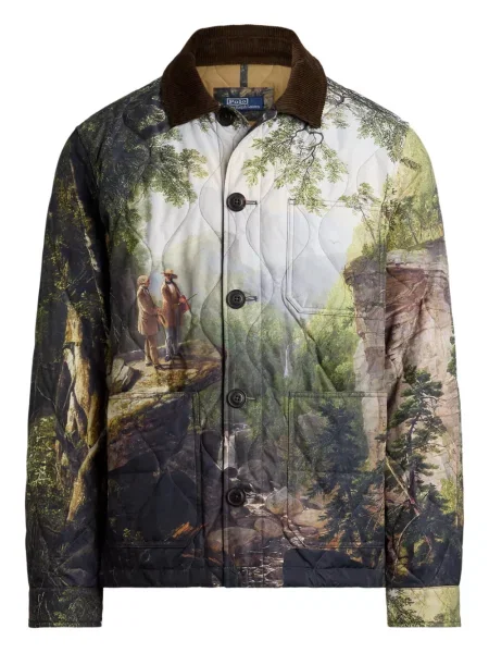 Șapcă Polo Ralph Lauren cu decolteu în V cu autograf în carouri albastru