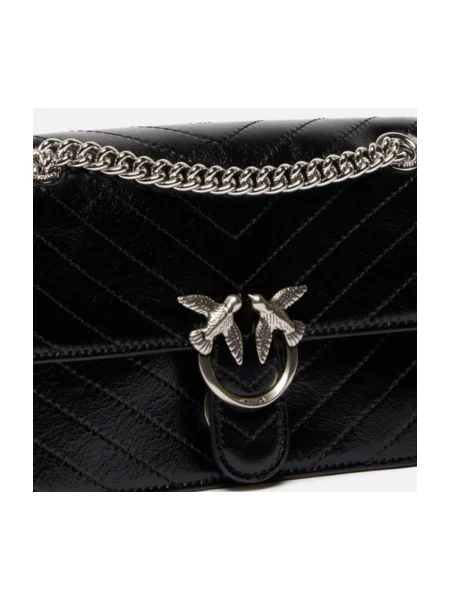 PINKO Geantă Love One Light Classic AI PLTT negru