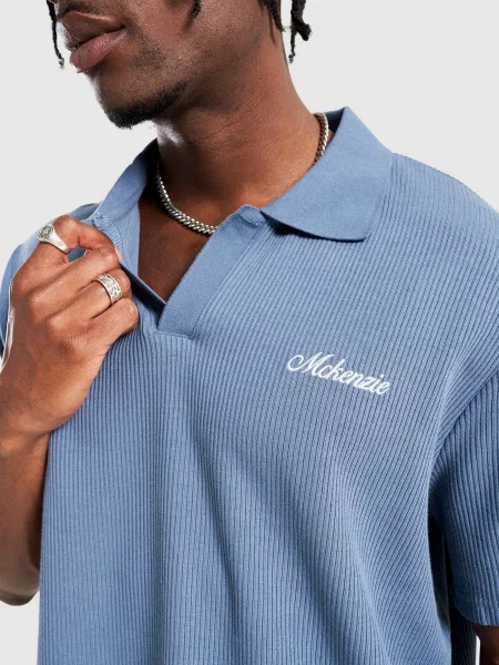 Mckenzie T-Shirt Polo Laguna niebieska