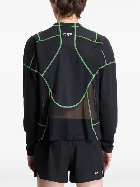 Levágott ujjatlan fleece hátizsák Nike fekete