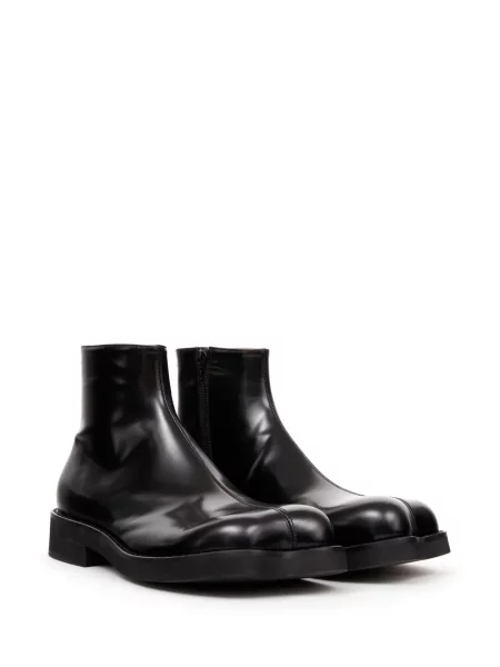 Cizme scurte Mm6 Maison Margiela din piele negru