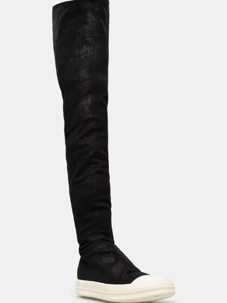 Rick Owens DRKSHDW Denim High Sock cizme de damă