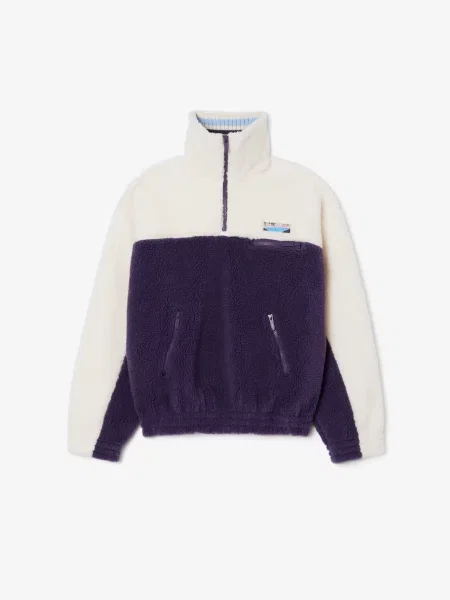 Флісова кофта Lacoste синій