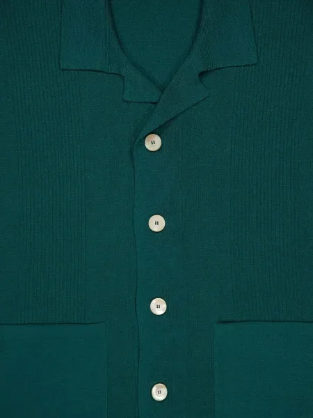 Kašmírová košile Piacenza Cashmere zelená