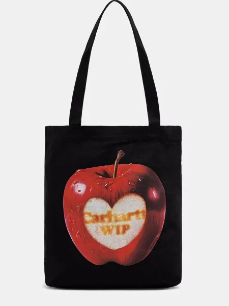 Geantă shopper Carhartt Wip din canvas cu imagine negru