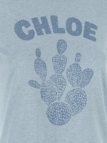 Tricou Chloé cu imagine albastru