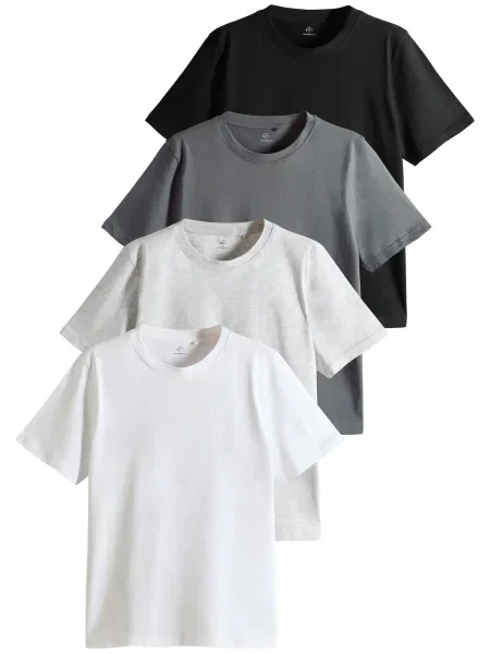 The Set Majica siva / siva melange / crna bijela