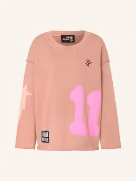 Yippie Hippie Mikina Oversized starorůžová / neonově / neonově oranžová růžová