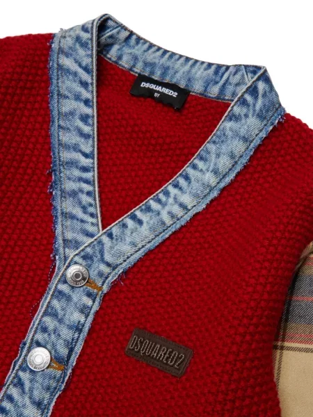 Kardigan dziecięcy Dsquared2 czerwony