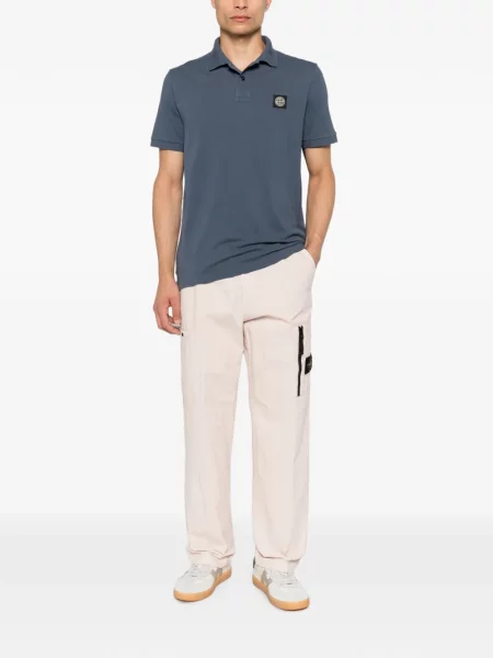 Pantaloni cargo Stone Island cu strasuri roz