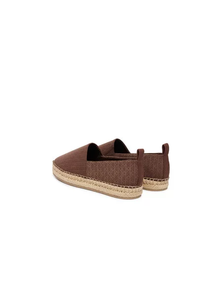 Espadrilės Calvin Klein Oblique Espadrille Aop ruda