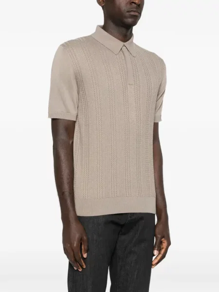 Polo Canali tricotate maro