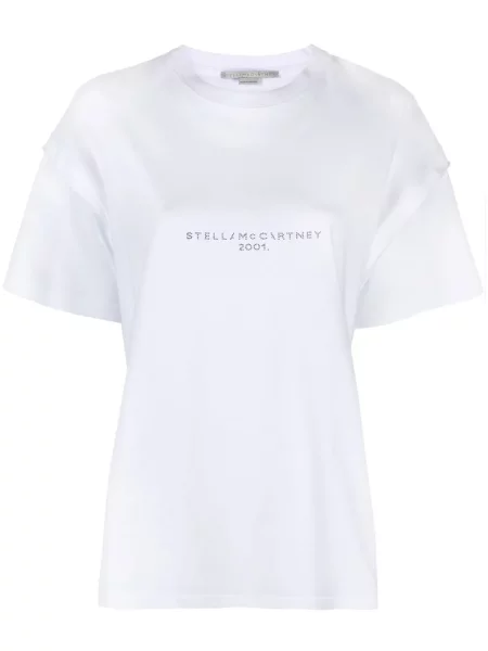 Μπλούζα Stella Mccartney με παγιέτες λευκό