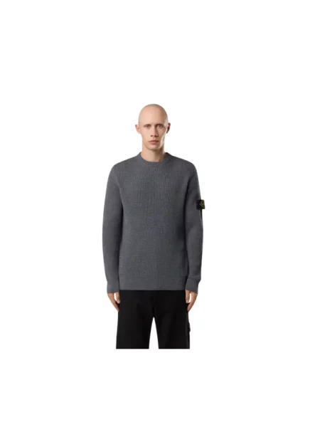 Sweter Stone Island z kamieniami szary