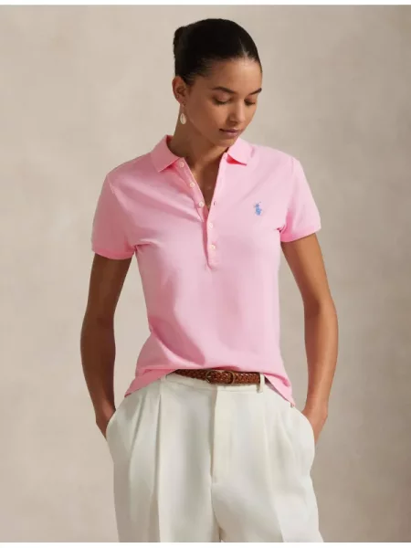 POLO RALPH LAUREN Tenisz póló Julie | pique rózsaszín