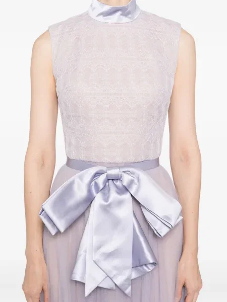 Rochie Saiid Kobeisy din dantelă de costum violet