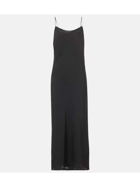 Rochie Toteme din satin de costum negru