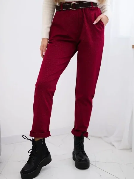 Pantaloni Kesi Włoski bordo