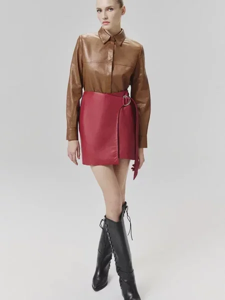 Fustă din piele Answear Lab
