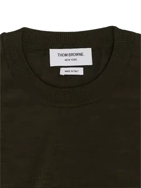 Pulover Thom Browne cu dungi verde