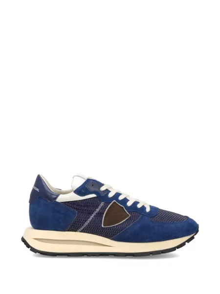 Sneakerși Philippe Model Paris din piele de căprioară albastru
