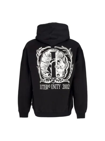 Bluza z kapturem Iuter z kapturem z nadrukiem czarna