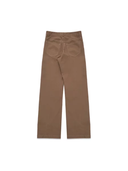 Spodnie Dries Van Noten brązowe