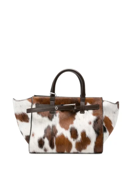 Geantă shopper Benedetta Bruzziches cu imagine maro