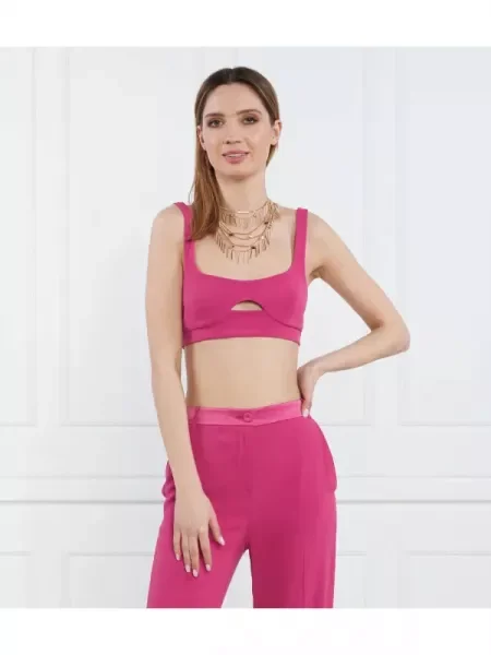 Patrizia Pepe Felső Slim Fit rózsaszín