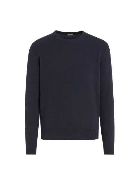 Sweter Zegna z kaszmiru niebieski