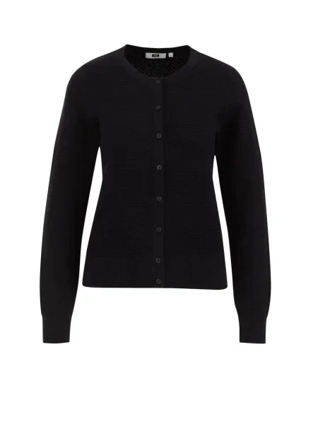 WE Fashion Geacă tricotată negru
