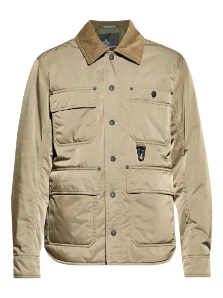 Пухено яке Moncler Grenoble от рипсено кадифе