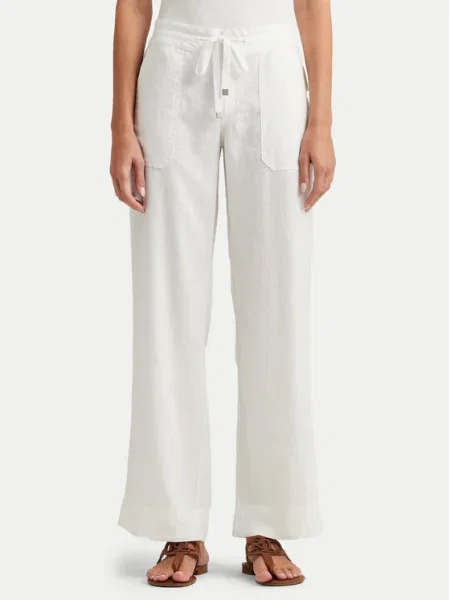 Lauren Ralph Lauren nohavice Wide Leg biela