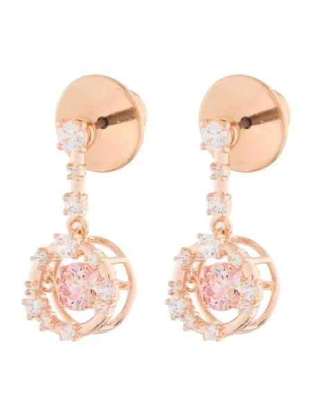 Swarovski Uhani rožnato / roza zlata