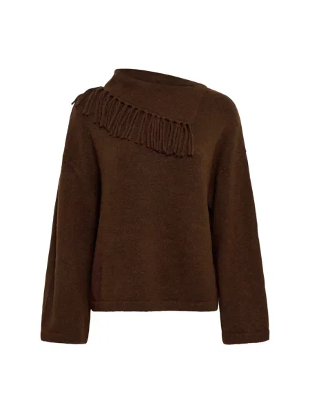 Dzianinowy sweter Soaked In Luxury brązowy