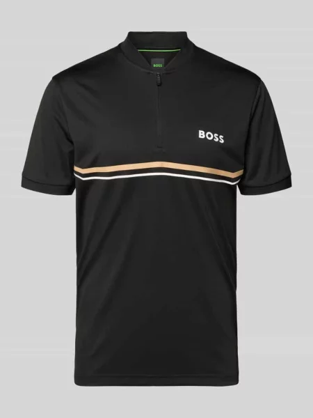 Koszulka polo o kroju slim fit z nadrukiem z logo model ‘TOC SPIN BODYMAPP Boss Green czarna